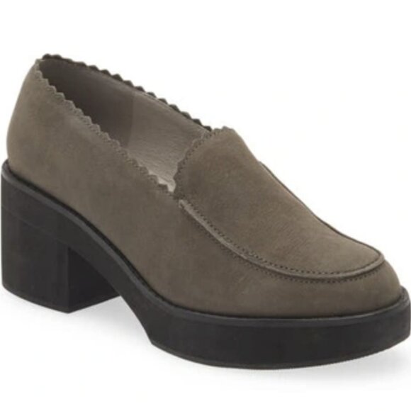 Eileen Fisher Harria Platform Loafer In Slate - Picture 1 of 10
